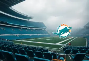 Miami Dolphins stadium during a coaching transition