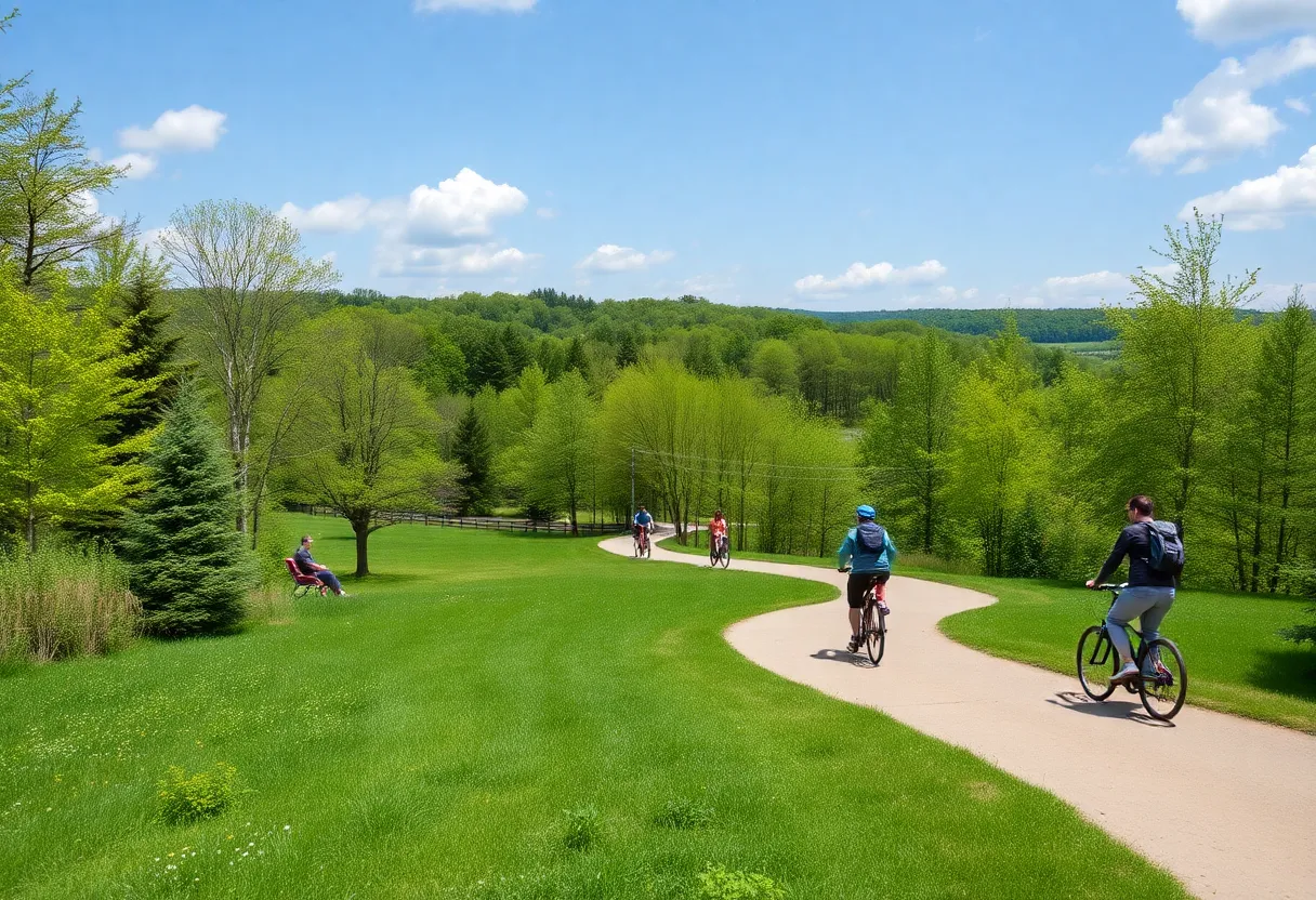 Participants enjoying outdoor activities in Maryland's parks