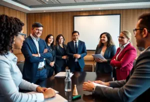 Board meeting with new members of Baltimore Development Corporation