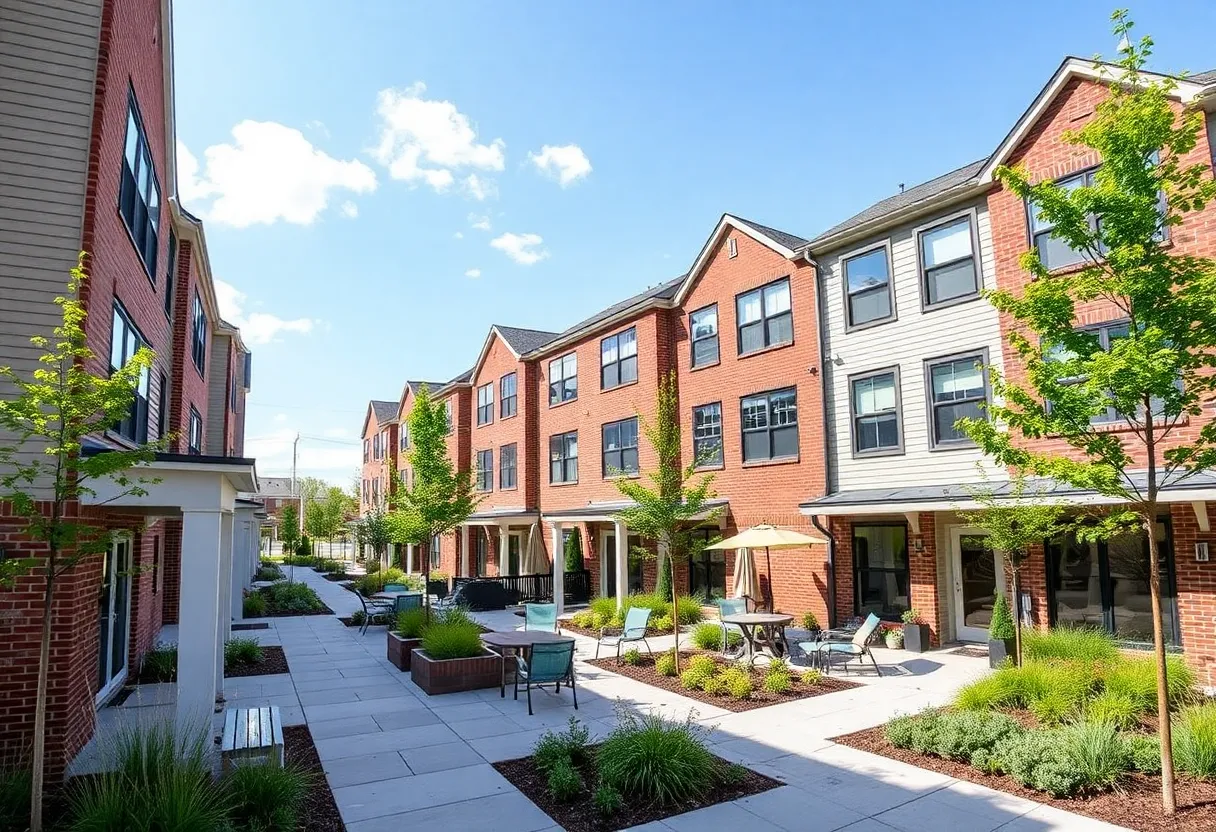 New townhome project in Baltimore with modern design