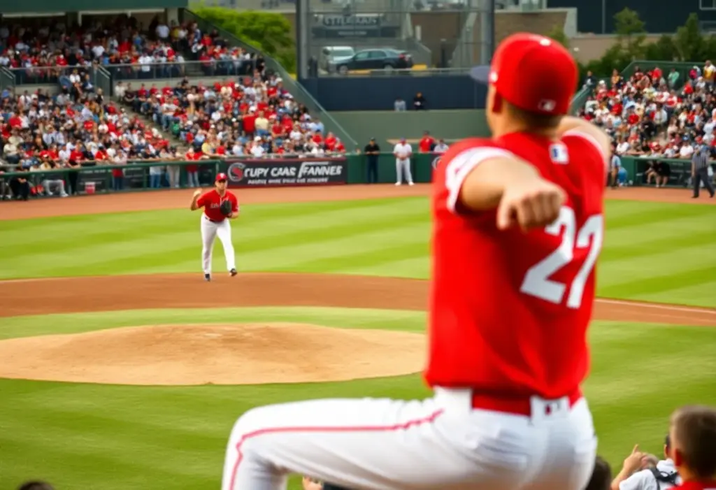 A baseball pitcher on the mound during a game representing competition.