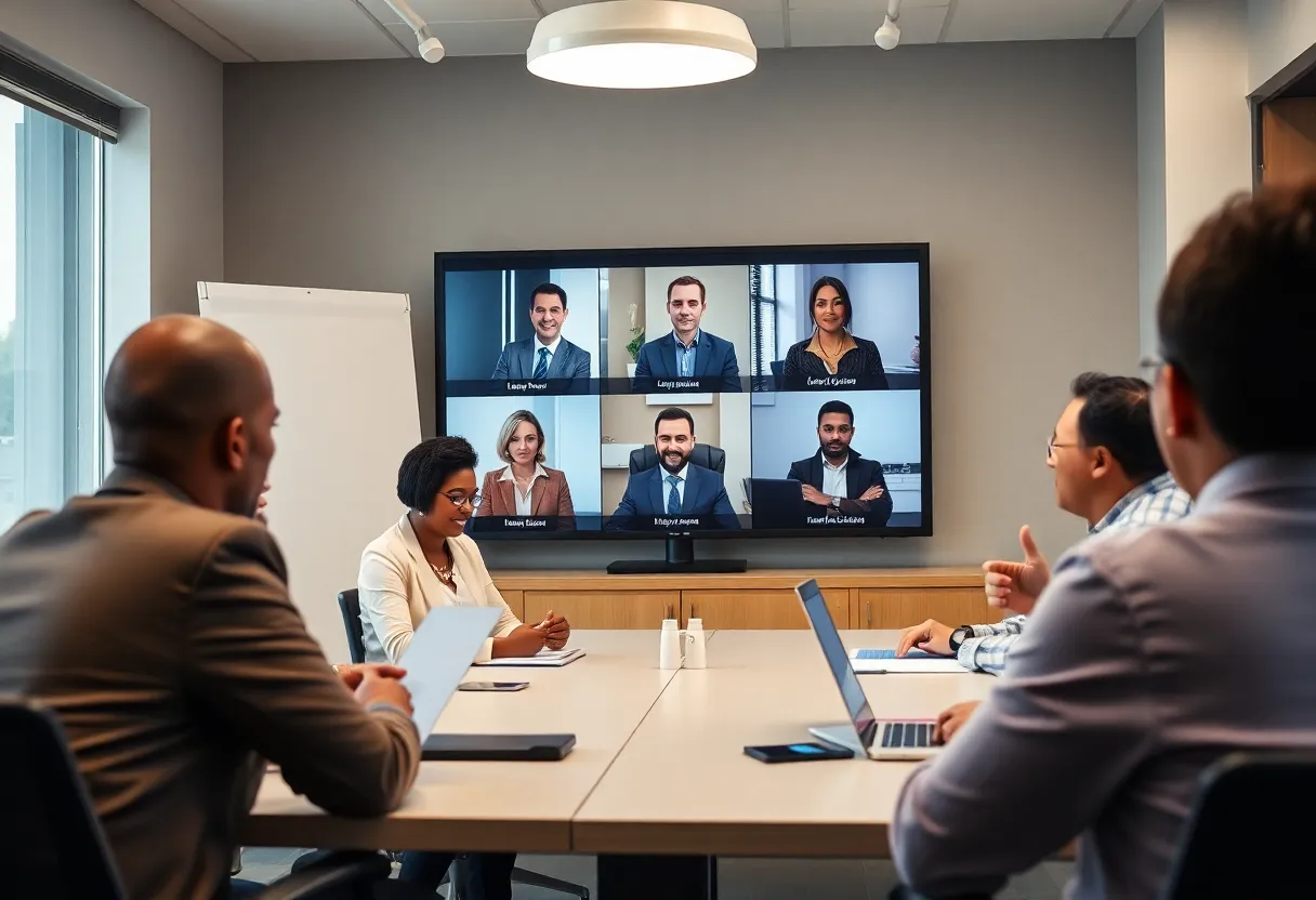 Public participants engaged in a video conference call discussing Baltimore County Public Schools oversight.