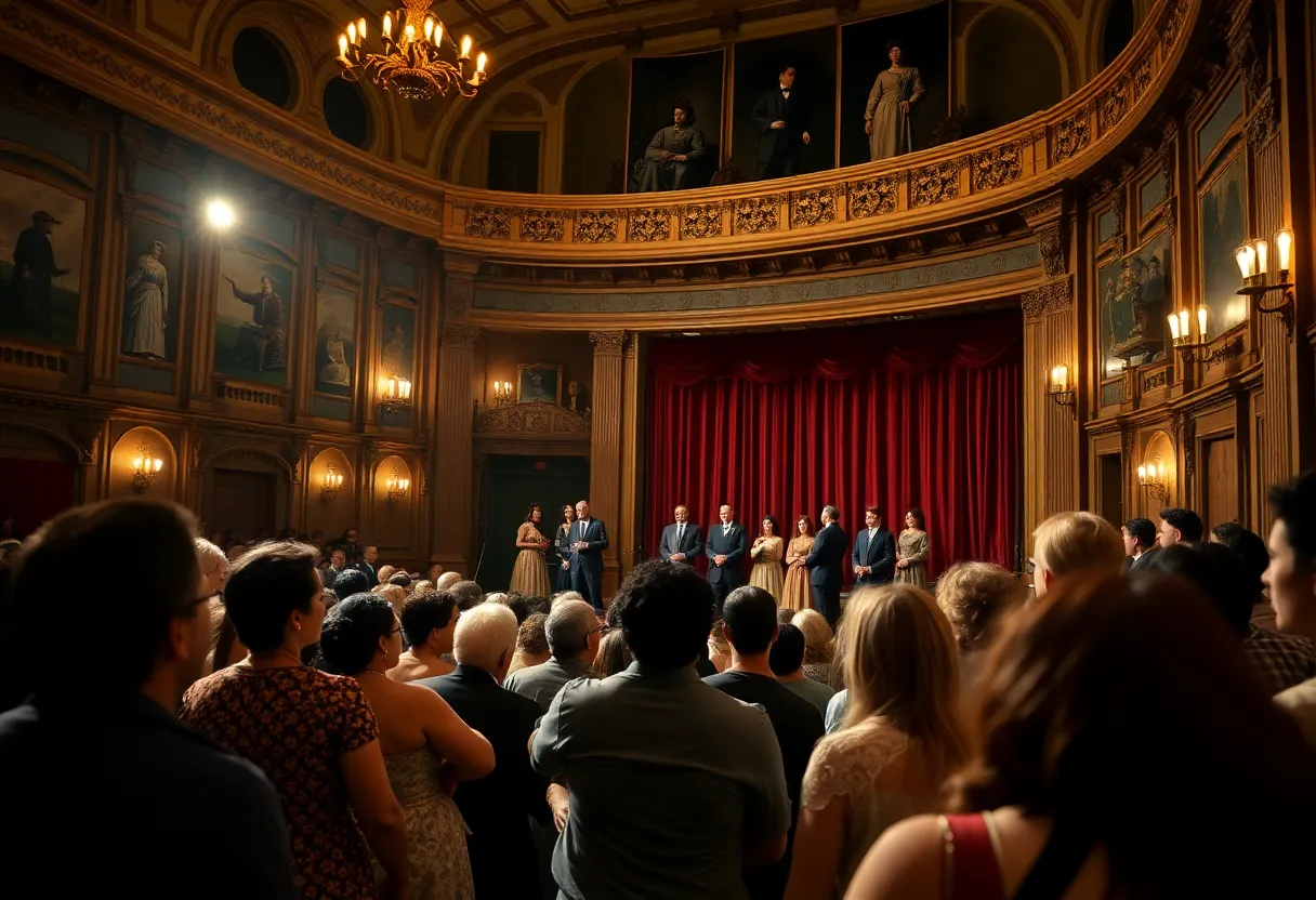 Audience watching the performance of Sanctuary Road at the Fulton Theatre