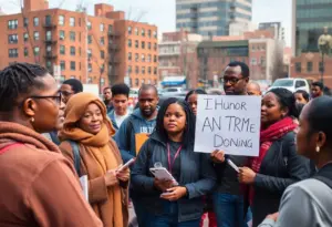 Community members engaging during the advocacy event in Baltimore