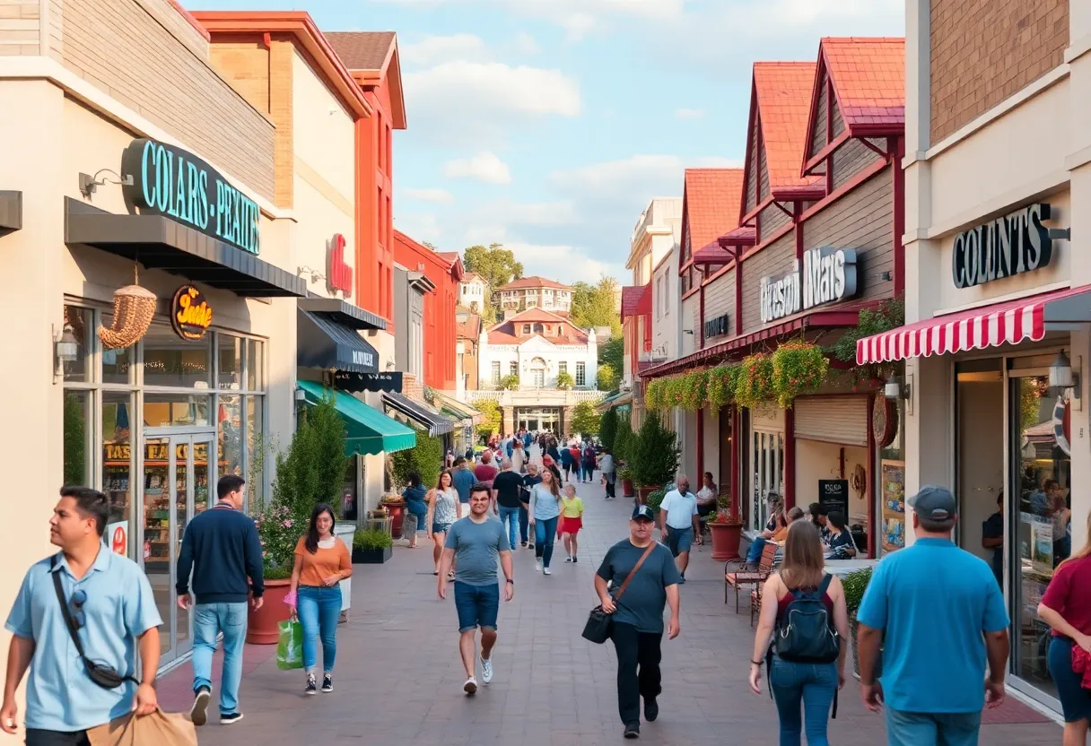 Thornton Town Center featuring various shops and entertainment facilities