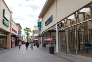 Image illustrating the retail closures at Towson Square shopping center.