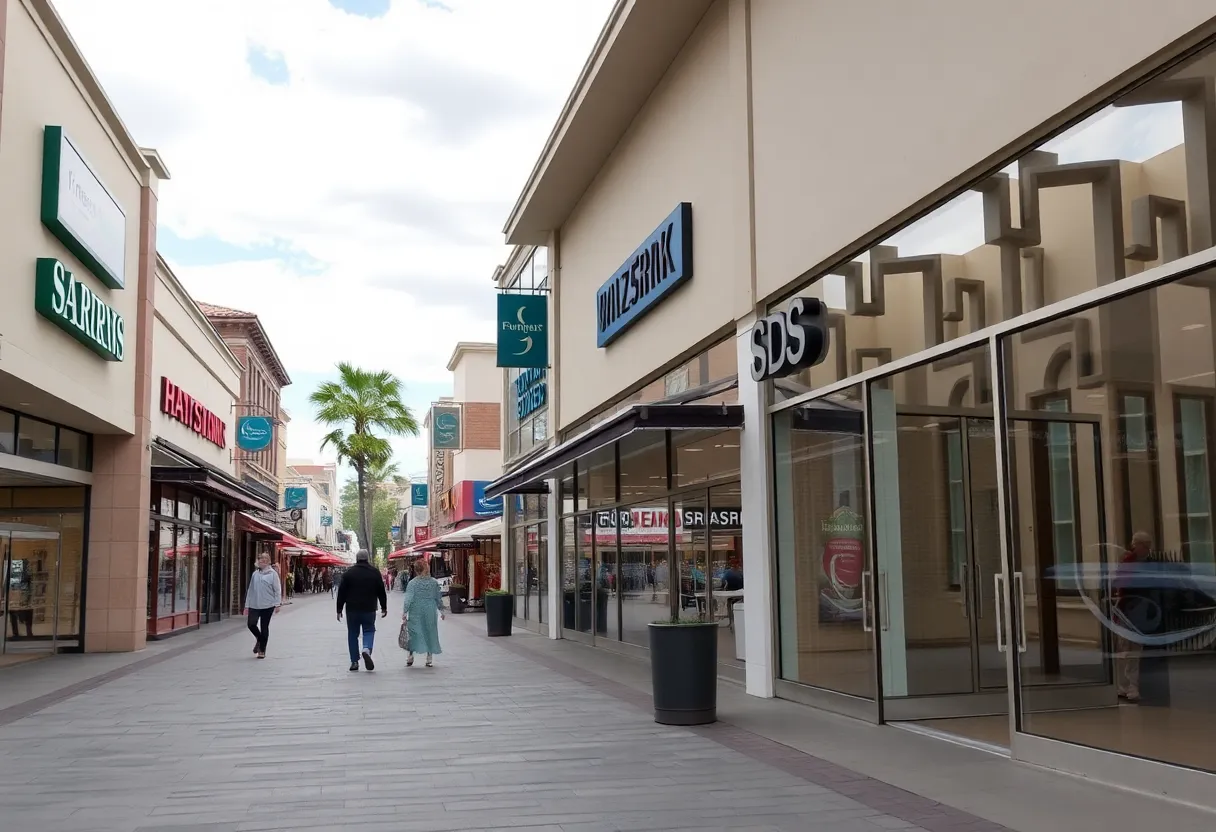 Image illustrating the retail closures at Towson Square shopping center.