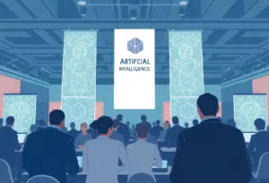 Conference attendees discussing at TPC26 in Baltimore