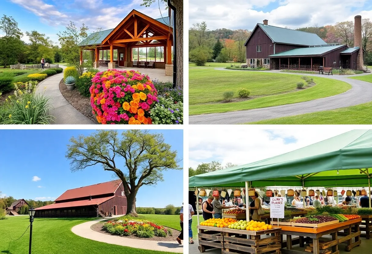 Collage of unique activities and attractions in Howard County, Maryland.