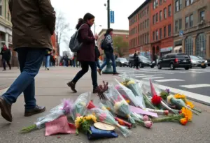 Memorial for pedestrian victim in West Baltimore