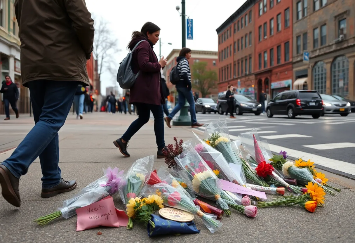 Memorial for pedestrian victim in West Baltimore