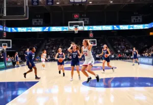 South Carolina women's basketball team in action against Coppin State