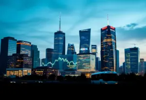 Financial district skyline representing X3 Acquisition Corp IPO