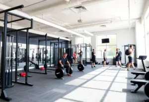 Interior of Activate Body's new training facility in White Marsh