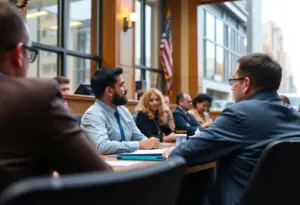 Members of Baltimore City Council discussing a rideshare tax increase proposal.