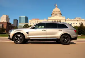 2025 Jeep Grand Wagoneer outside a government building in Baltimore