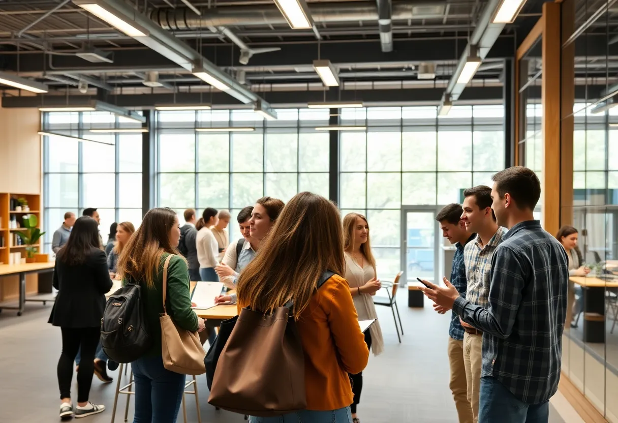 Students participating in entrepreneurial activities at Coppin State University.