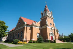 Historic church building located in Towson, Maryland