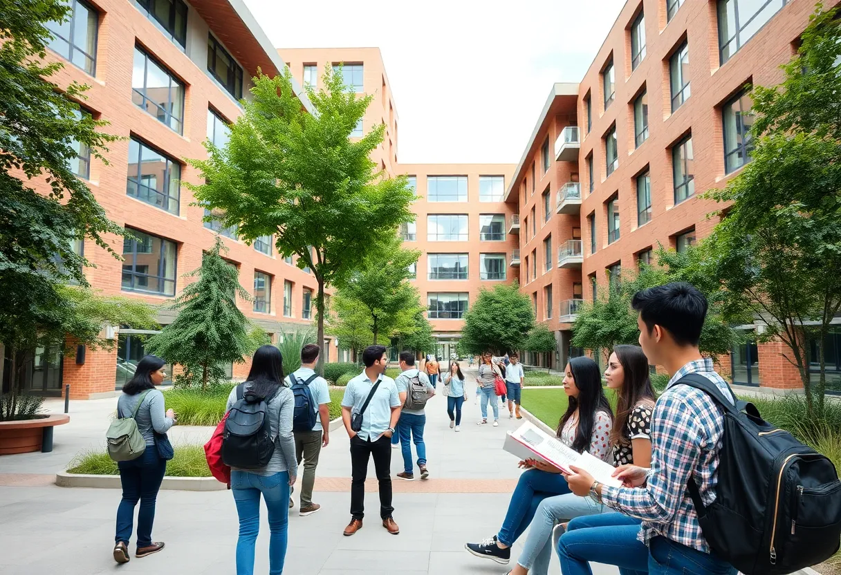 Students at Loyola University Maryland studying real estate