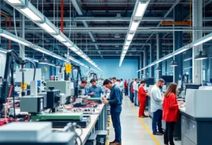 Patton Electronics Co. manufacturing facility with advanced equipment