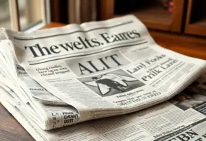 Illustration of financial struggles faced by The Sun newspaper