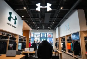 Under Armour corporate office showcasing athletic gear